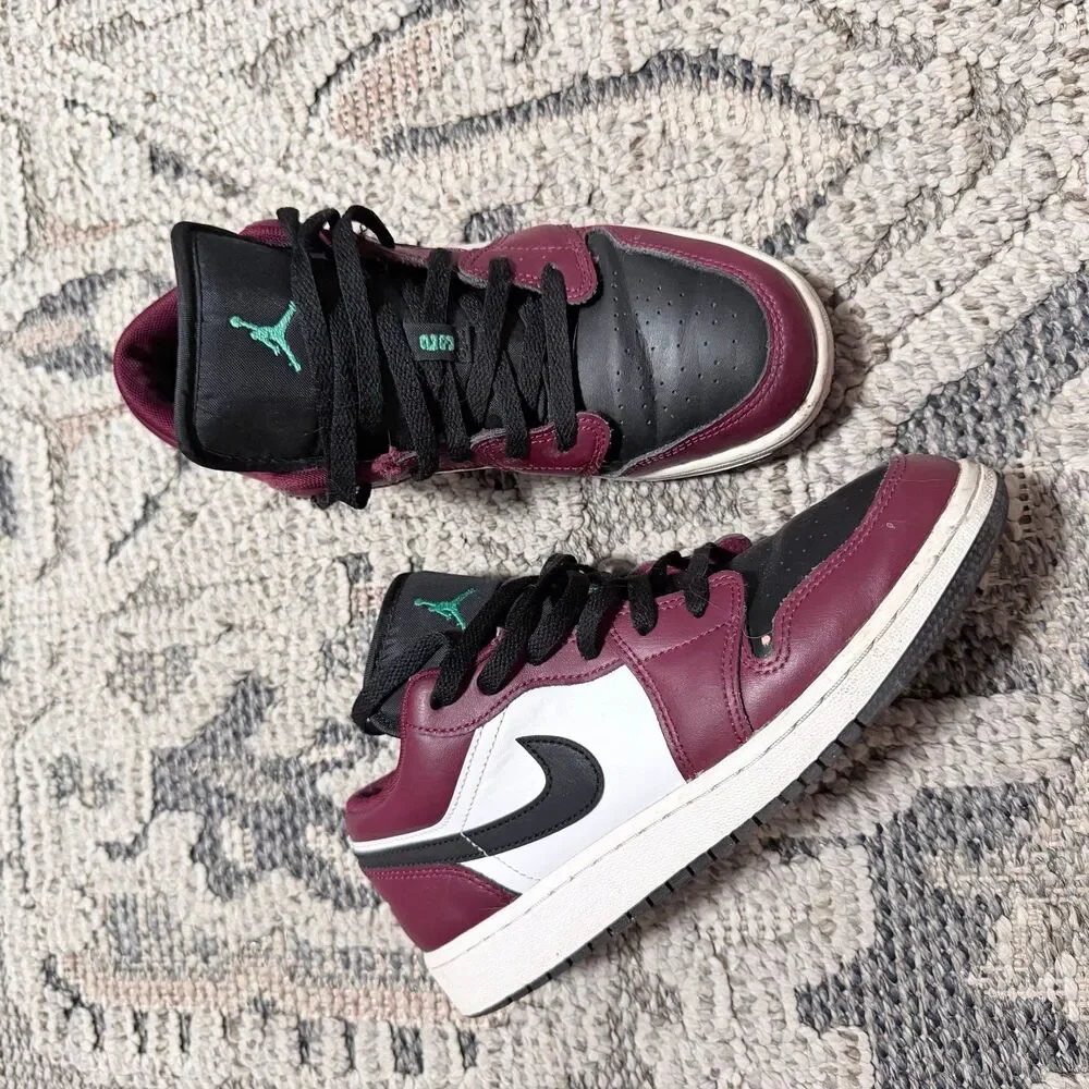 Nike Air Jordan 1 Low Dark BeeSize 6Y Black burgundy